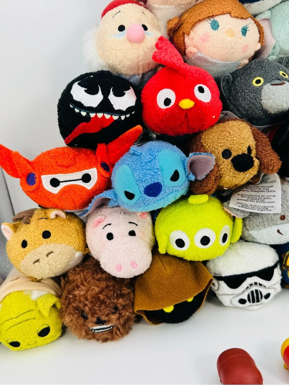 Disney Tsum Tsum Lot Of 27 Plush 3 Inch + 3 Figures Star Wars Marvel
